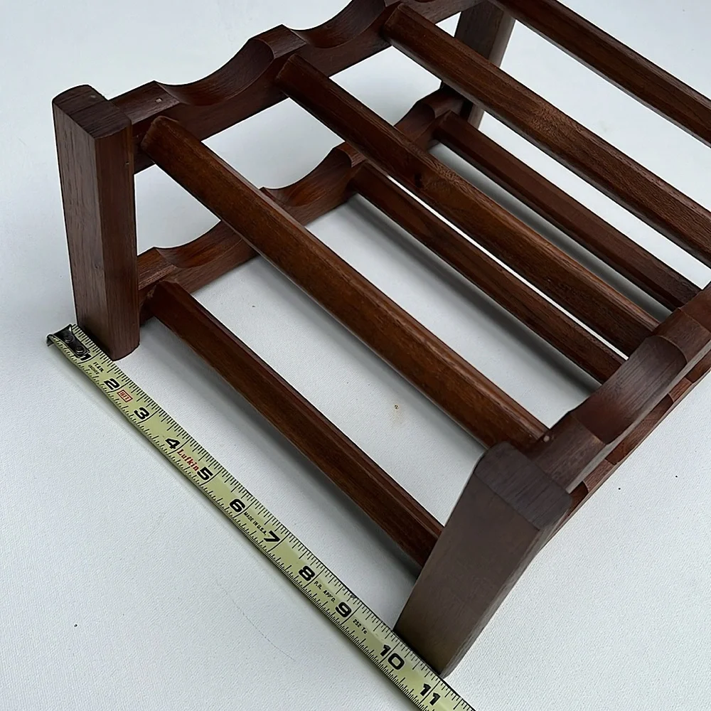 🍷70’s Wooden Wine Rack🍷 - Picture 3 of 4